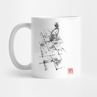 cat on terrace Mug